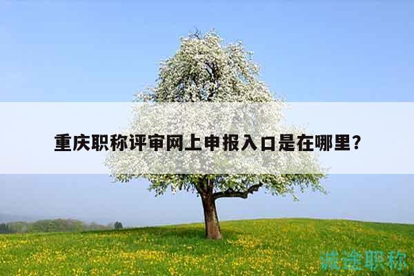 重慶職稱評(píng)審網(wǎng)上申報(bào)入口是在哪里？