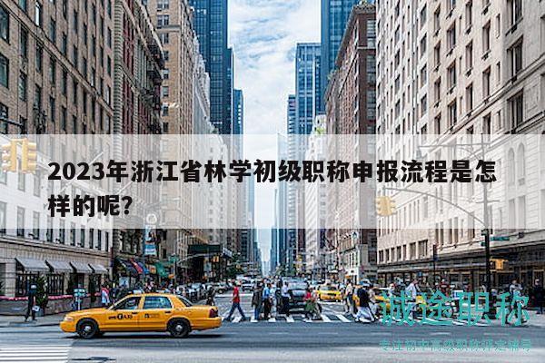 2023年浙江省林學初級職稱申報流程是怎樣的呢？