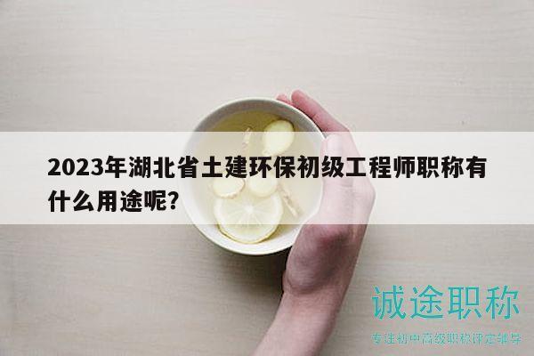 2023年湖北省土建環(huán)保初級工程師職稱有什么用途呢？