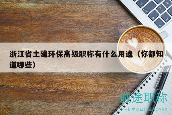 浙江省土建環(huán)保高級(jí)職稱(chēng)有什么用途（你都知道哪些）