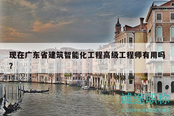 現(xiàn)在廣東省建筑智能化工程高級工程師有用嗎？