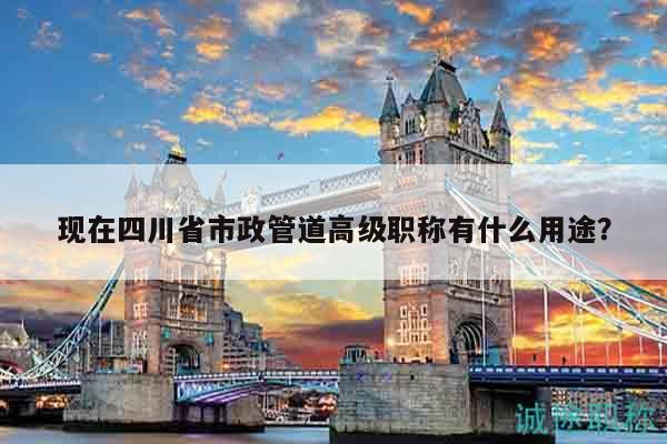現(xiàn)在四川省市政管道高級(jí)職稱有什么用途？