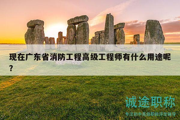 現(xiàn)在廣東省消防工程高級工程師有什么用途呢？