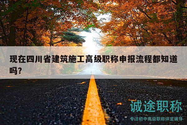 現(xiàn)在四川省建筑施工高級(jí)職稱申報(bào)流程都知道嗎？
