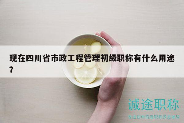 現(xiàn)在四川省市政工程管理初級職稱有什么用途？