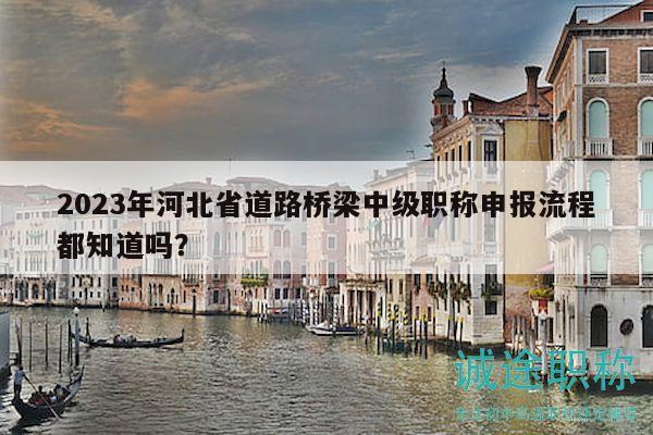 2023年河北省道路橋梁中級(jí)職稱申報(bào)流程都知道嗎？