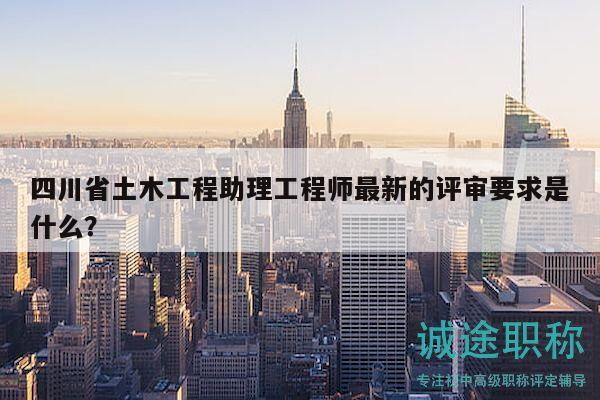 四川省土木工程助理工程師最新的評審要求是什么？