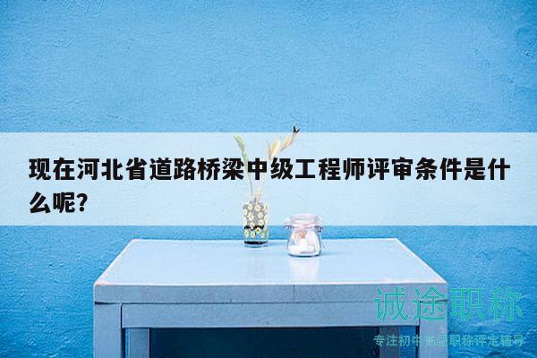 現(xiàn)在河北省道路橋梁中級工程師評審條件是什么呢？