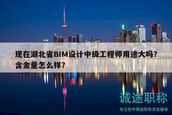 現(xiàn)在湖北省BIM設(shè)計(jì)中級(jí)工程師用途大嗎？含金量怎么樣？