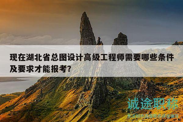 現(xiàn)在湖北省總圖設(shè)計(jì)高級(jí)工程師需要哪些條件及要求才能報(bào)考？