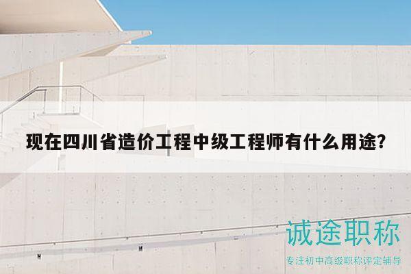 現(xiàn)在四川省造價工程中級工程師有什么用途？