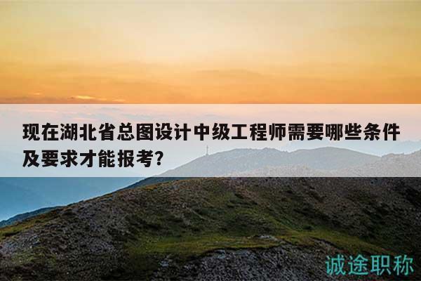 現(xiàn)在湖北省總圖設(shè)計中級工程師需要哪些條件及要求才能報考？