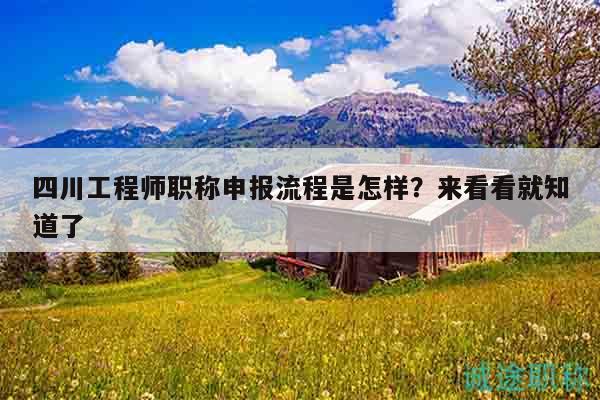 四川工程師職稱申報(bào)流程是怎樣？來看看就知道了