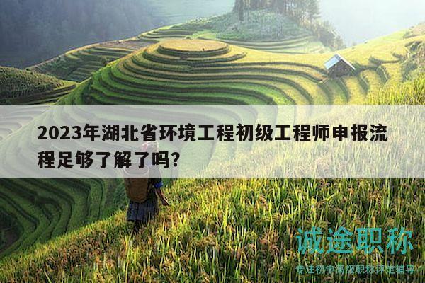 2023年湖北省環(huán)境工程初級工程師申報流程足夠了解了嗎？
