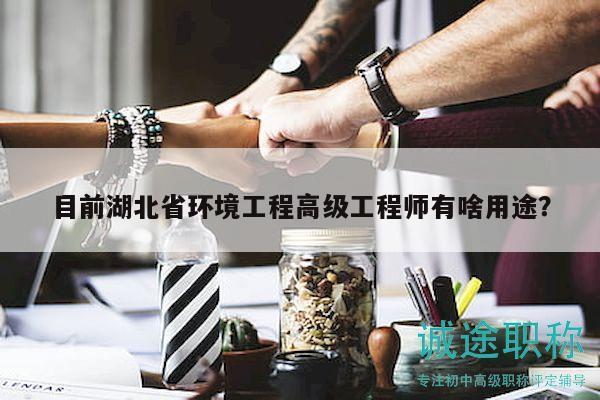 目前湖北省環(huán)境工程高級工程師有啥用途？
