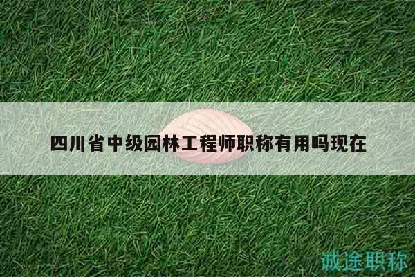 四川省中級園林工程師職稱有用嗎現在
