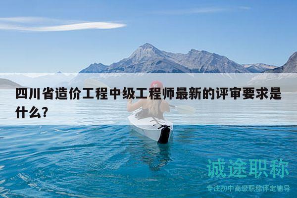 四川省造價工程中級工程師最新的評審要求是什么？