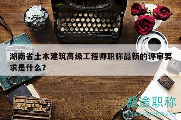 湖南省土木建筑高級(jí)工程師職稱最新的評(píng)審要求是什么？