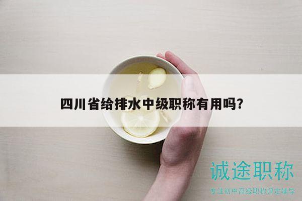 四川省給排水中級(jí)職稱有用嗎？