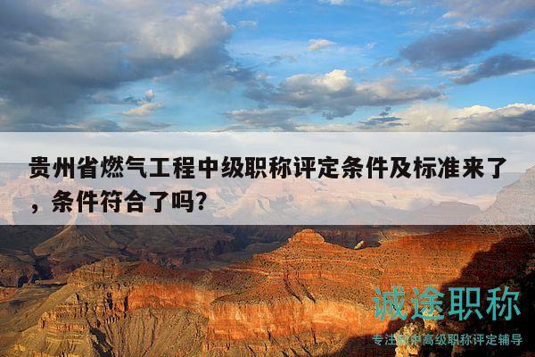 貴州省燃?xì)夤こ讨屑?jí)職稱(chēng)評(píng)定條件及標(biāo)準(zhǔn)來(lái)了，條件符合了嗎？