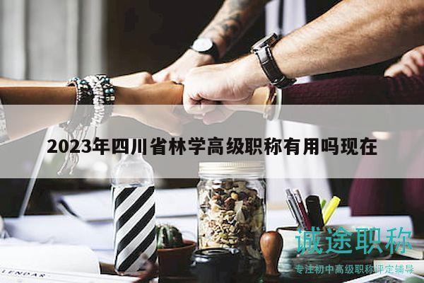 2023年四川省林學高級職稱有用嗎現(xiàn)在
