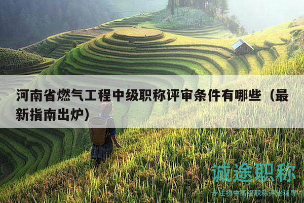 河南省燃?xì)夤こ讨屑壜毞Q評審條件有哪些（最新指南出爐）