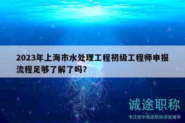 2023年上海市水處理工程初級工程師申報(bào)流程足夠了解了嗎？