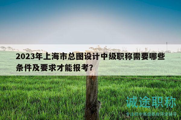 2023年上海市總圖設計中級職稱需要哪些條件及要求才能報考？
