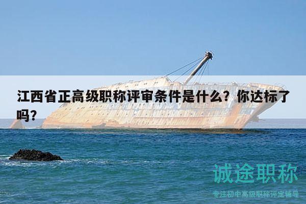 江西省正高級(jí)職稱評(píng)審條件是什么？你達(dá)標(biāo)了嗎？