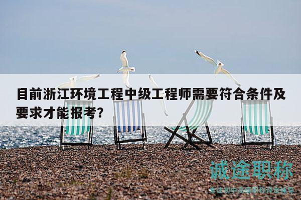 目前浙江環(huán)境工程中級(jí)工程師需要符合條件及要求才能報(bào)考？