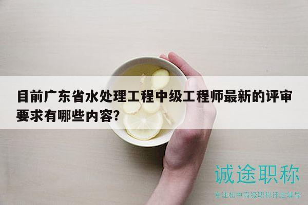 目前廣東省水處理工程中級(jí)工程師最新的評(píng)審要求有哪些內(nèi)容？