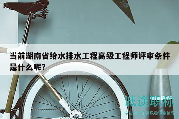當前湖南省給水排水工程高級工程師評審條件是什么呢？
