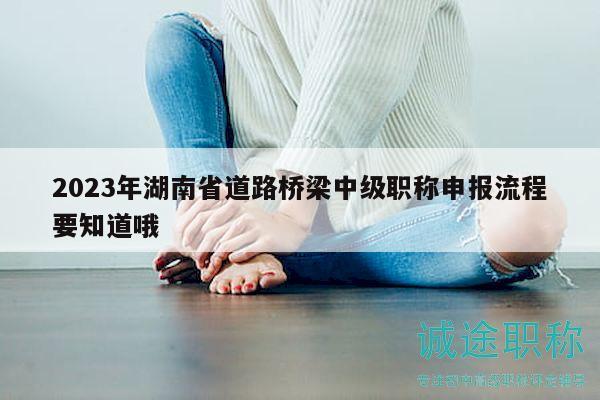 2023年湖南省道路橋梁中級(jí)職稱申報(bào)流程要知道哦