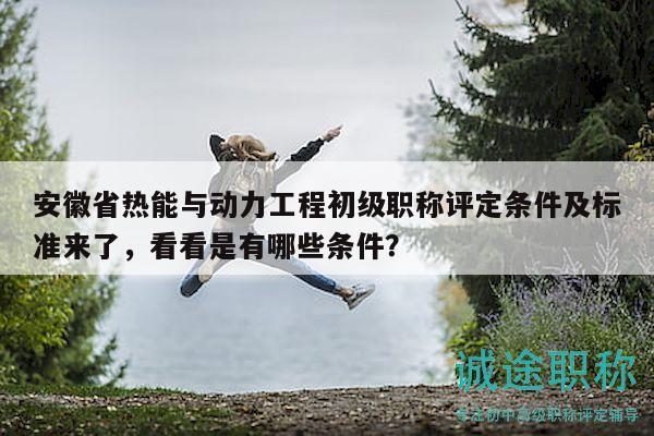 安徽省熱能與動力工程初級職稱評定條件及標(biāo)準(zhǔn)來了，看看是有哪些條件？