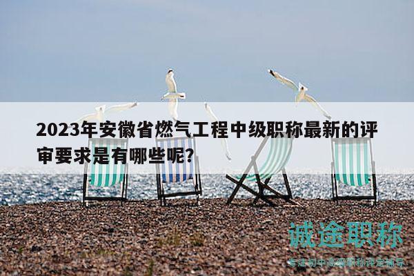 2023年安徽省燃?xì)夤こ讨屑壜毞Q最新的評審要求是有哪些呢？