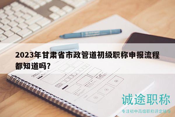 2023年甘肅省市政管道初級職稱申報流程都知道嗎？