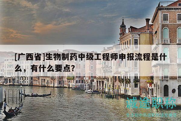[廣西省]生物制藥中級(jí)工程師申報(bào)流程是什么，有什么要點(diǎn)？
