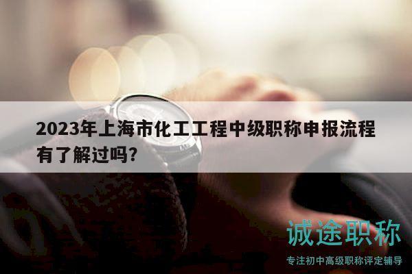 2023年上海市化工工程中級職稱申報流程有了解過嗎？