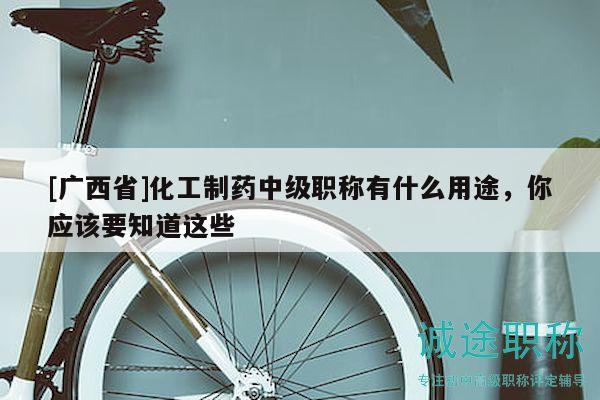 [廣西省]化工制藥中級職稱有什么用途，你應(yīng)該要知道這些