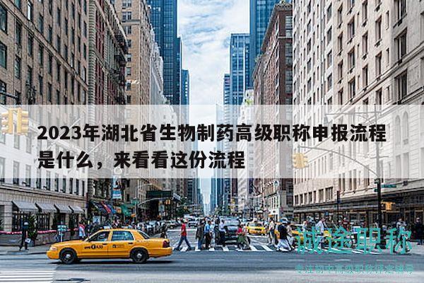 2023年湖北省生物制藥高級職稱申報流程是什么，來看看這份流程