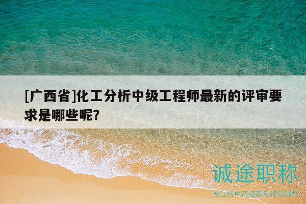 [廣西省]化工分析中級(jí)工程師最新的評(píng)審要求是哪些呢？