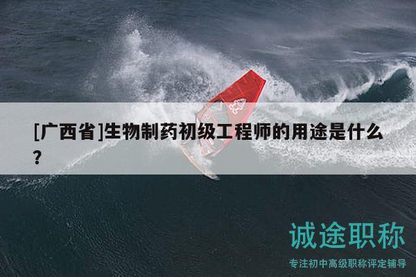 [廣西省]生物制藥初級工程師的用途是什么？