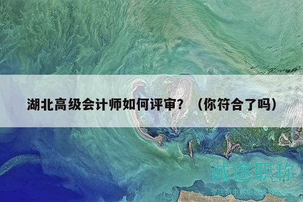 湖北高級(jí)會(huì)計(jì)師如何評(píng)審？（你符合了嗎）