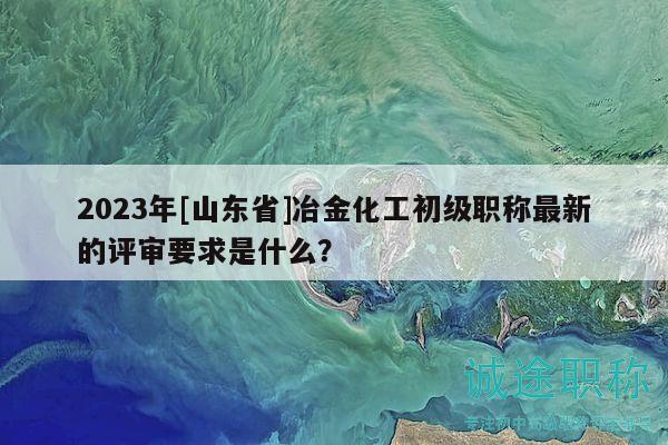 2023年[山東省]冶金化工初級(jí)職稱最新的評(píng)審要求是什么？