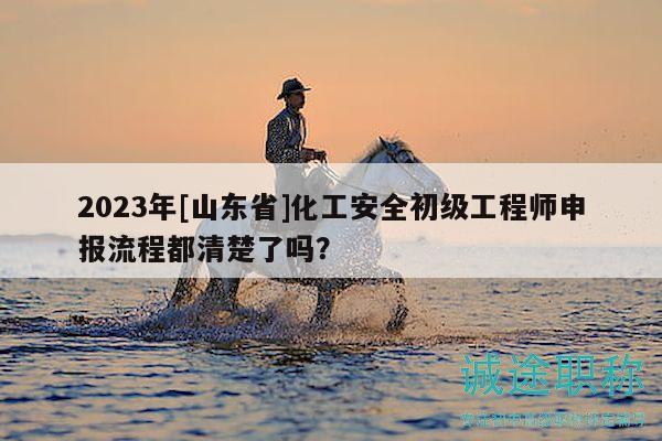 2023年[山東省]化工安全初級(jí)工程師申報(bào)流程都清楚了嗎？