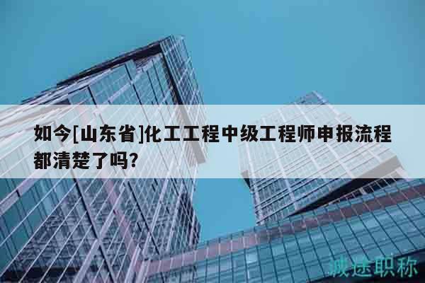 如今[山東省]化工工程中級工程師申報流程都清楚了嗎？