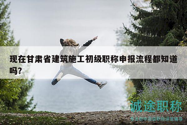 現(xiàn)在甘肅省建筑施工初級職稱申報流程都知道嗎？