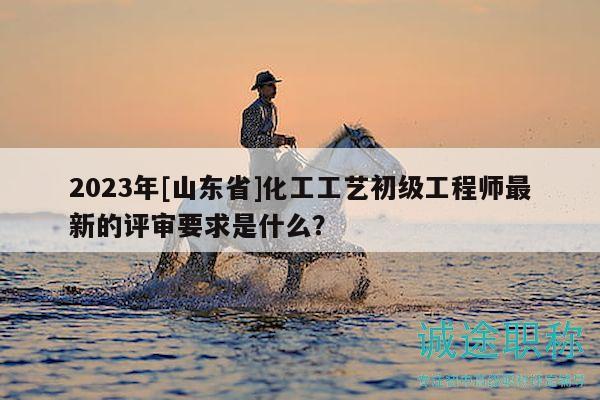 2023年[山東省]化工工藝初級(jí)工程師最新的評(píng)審要求是什么？