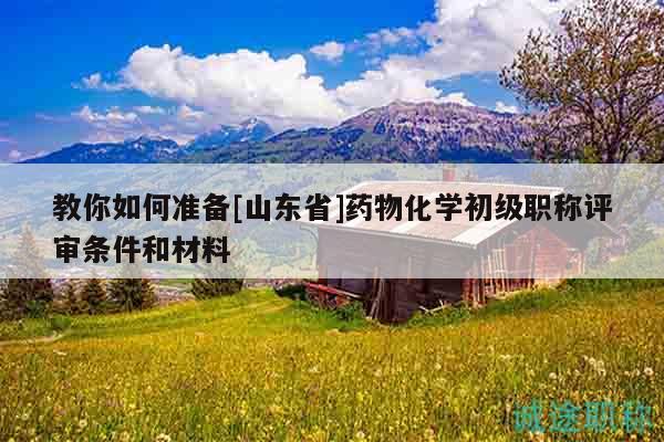 教你如何準(zhǔn)備[山東省]藥物化學(xué)初級(jí)職稱評(píng)審條件和材料
