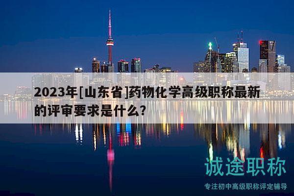 2023年[山東省]藥物化學高級職稱最新的評審要求是什么？